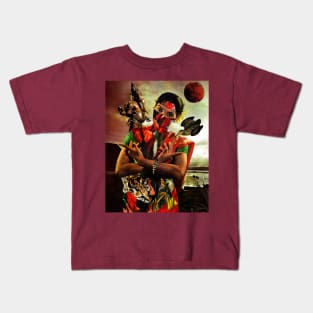 India Traditional Bollywood Hindu Diwali Saree Ganesha Kids T-Shirt